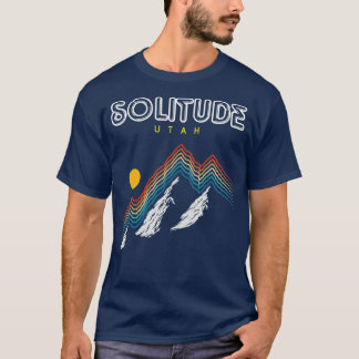 T-shirt Solitude    UtahSki Resort 1980s Retro