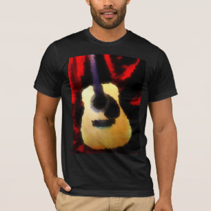 T-shirt Solo de guitare à l'huile