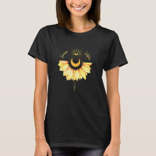 T-shirt Solstice d'été pour femmes Mi-été Tournesol occult