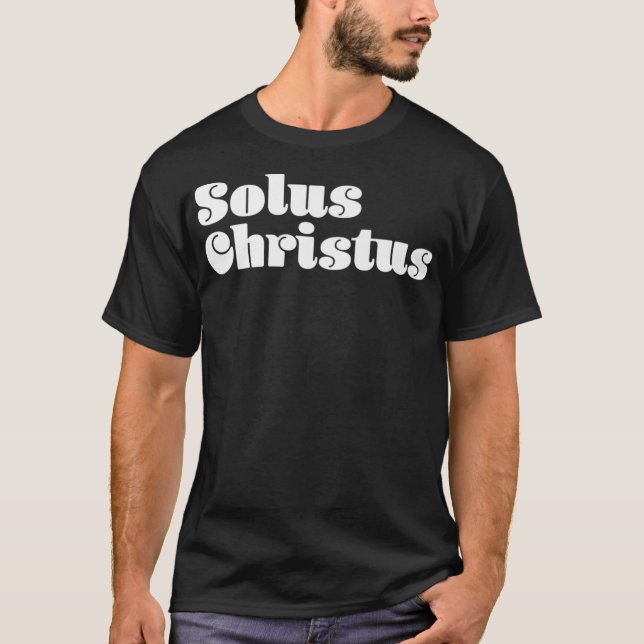 T-shirt Solus Christus Théologie Réformée Premium (Devant)