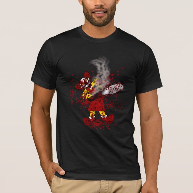 T-Shirt sombre PSYCHO Clown (Devant)