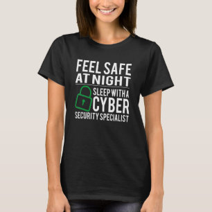 T-shirt Sommeil Avec Cybersécurité Expert Hacker Coding G