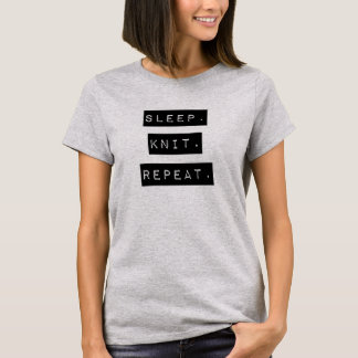 T-shirt Sommeil. Knit. Répétition
