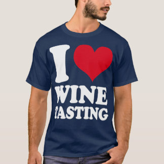 T-shirt Sommelier I Love Vin Dégustation Vin Taster