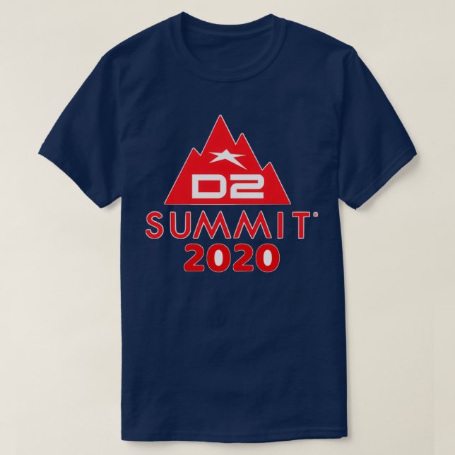 T-shirt sommet de la D2 2020 (Design devant)
