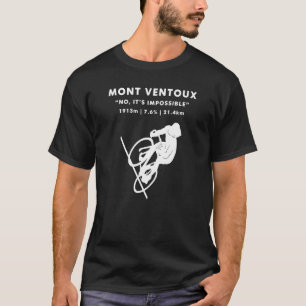 T-shirt Sommet du Mont Ventoux à vélo