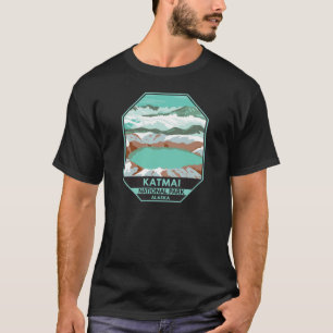 T-shirt Sommet du parc national Katmai Crater Lake Alaska