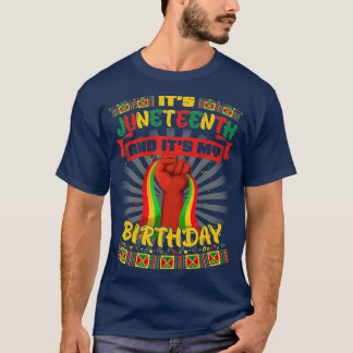 T-shirt Son 11E Et Mon Anniversaire Africain Black Junet