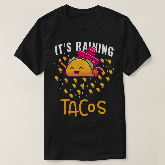 T-shirt Son Amoureux De La Nourriture Mexicaine (Design devant)