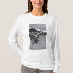 T-shirt Son armée a cassé pleurer et sobbing
