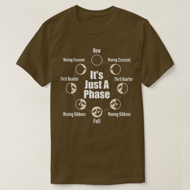 T-shirt Son Astrone De Science Spatiale En Phase Lune (Design devant)