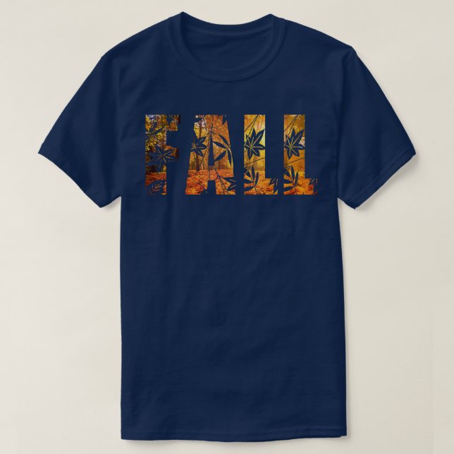T-shirt Son Automne Yall Word Automne Automne Feuilles (Design devant)