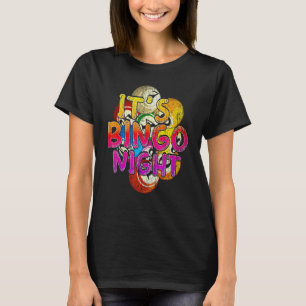T-shirt Son Bingo Night Bingo Joueur Loterie Jeu Colo