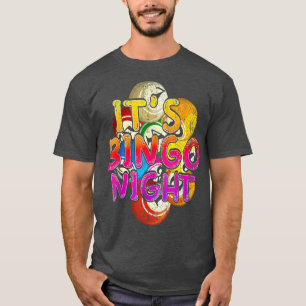 T-shirt Son Bingo Night Bingo Joueur Loterie Jeu Colo