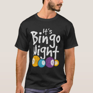 T-shirt Son Bingo Night Lotto Joueur de Bingo Hobby