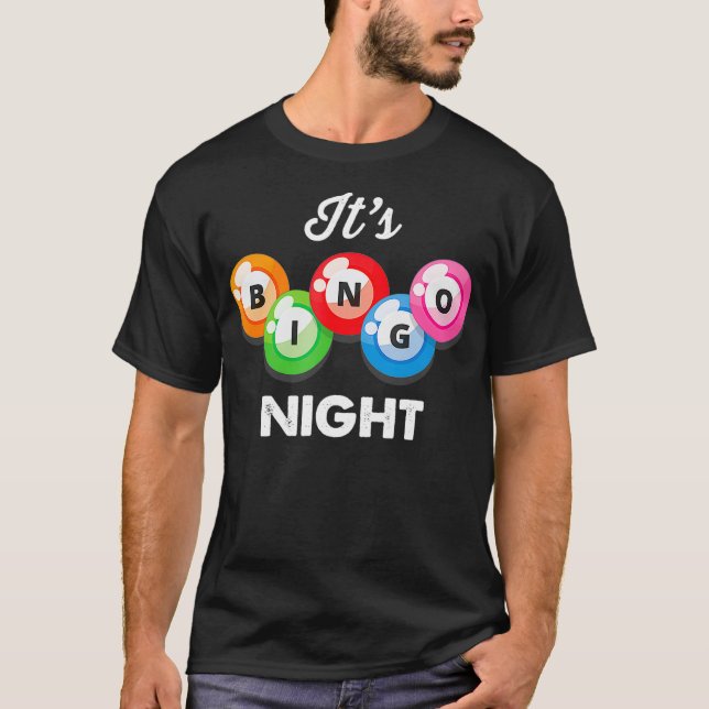 T-shirt Son Bingo Night Womens Drôle Lecteur de Bingo (Devant)