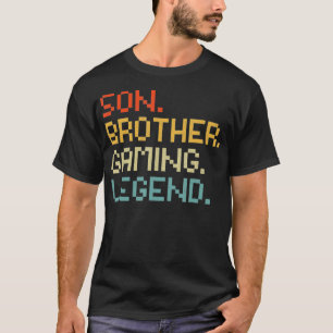 T-shirt Son Brother Gaming Legend Jeu Vidéo Don Pour Enfan