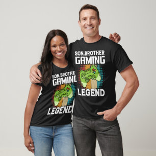 T-shirt Son Brother Gaming Legend Retro Video Game
