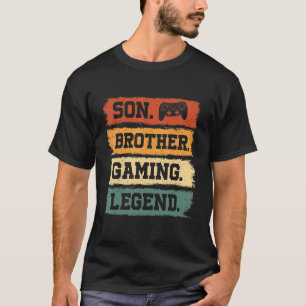 T-shirt Son Brother Jeu Légende Jeu Vidéo Gamer Pour Garço