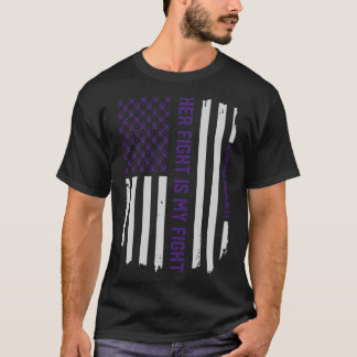T-shirt Son combat - drapeau américain de la conscience