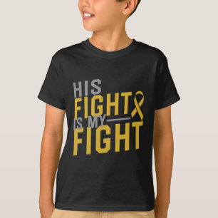 T-shirt Son combat est Ma lutte contre le cancer chez les