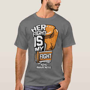 T-shirt Son combat est ma lutte contre le TDAH