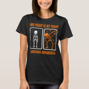 T-shirt Son combat est ma lutte LEUKEMIA connaissance