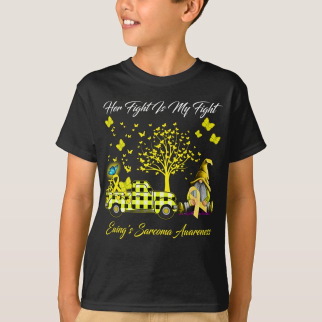 T-shirt Son combat est ma lutte pour la sensibilisation au (Devant)