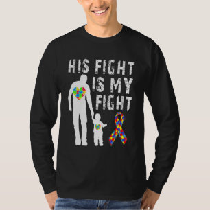T-shirt Son Combat Est Ma Sensibilisation sur l'autisme De