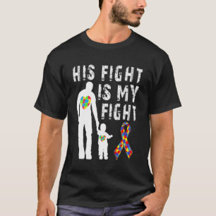 T-shirt Son Combat Est Ma Sensibilisation sur l'autisme De