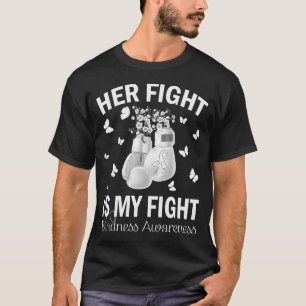 T-shirt Son combat est mon combat BLINDNESS AWARENESS Boxe
