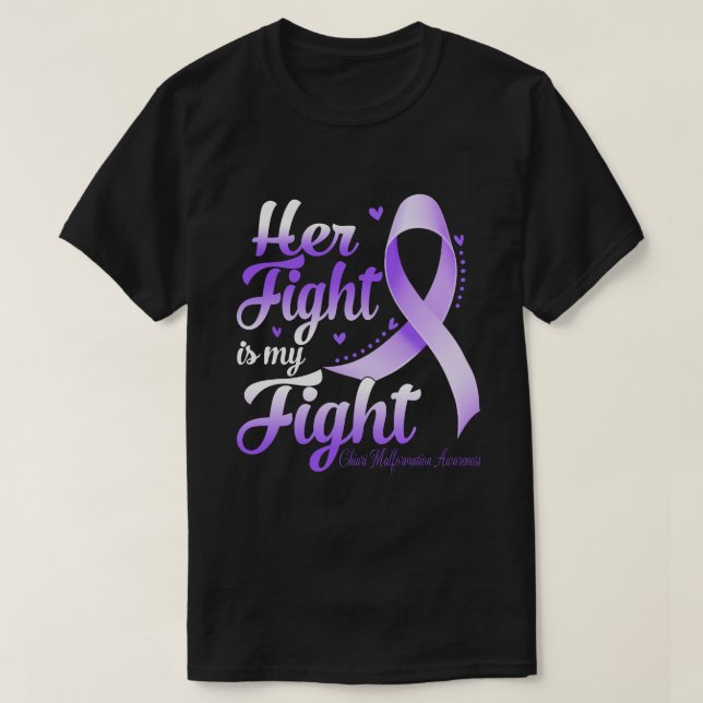 T-shirt Son Combat Est Mon Combat CHIARI MALFORMATION AVER (Design devant)