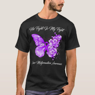T-shirt Son Combat Est Mon Combat Chiari Malformation Awar