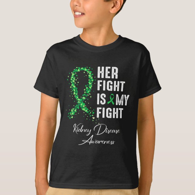 T-shirt Son Combat Est Mon Combat Conscience Des Maladies  (Devant)