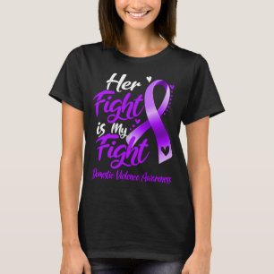 T-shirt Son Combat Est Mon Combat Contre La Violence Domes