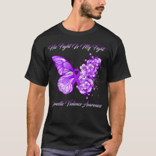 T-shirt Son Combat Est Mon Combat Contre La Violence Domes
