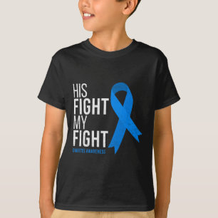 T-shirt Son combat est Mon combat Contre le diabète Type T