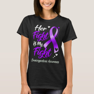 T-shirt Son combat est mon combat CRANIOSYNOSTOSIS SENSIBI