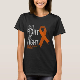 T-shirt Son combat est mon combat la sclérose en plaques