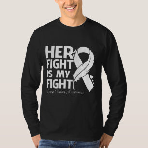 T-shirt Son combat est mon combat LUNG LUNG SENSIBILISATIO