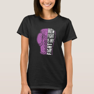 T-shirt Son Combat Est Mon Combat Lupus Warrier