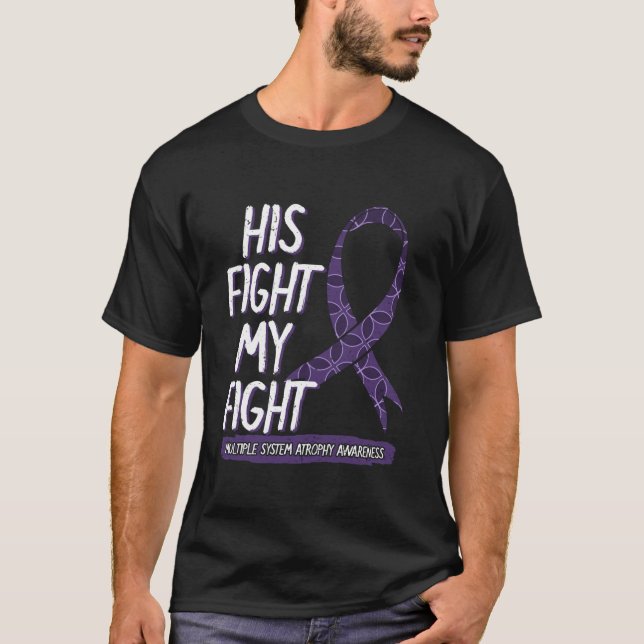 T-shirt Son combat est mon combat multi système Atrophy MS (Devant)