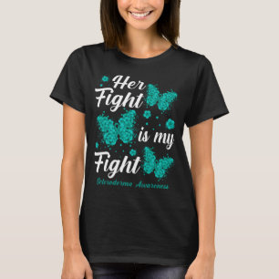 T-shirt Son combat est mon combat Scleroderma de lutte Beu