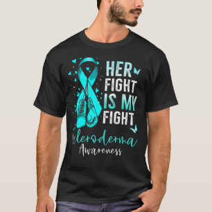 T-shirt Son combat est mon combat Scleroderma sensibilisat