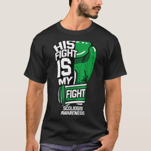 T-shirt Son Combat Est Mon Combat Scoliosis Scoliom Orthop