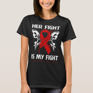 T-shirt Son combat est mon combat SENSIBILISATION À L'HÉMO