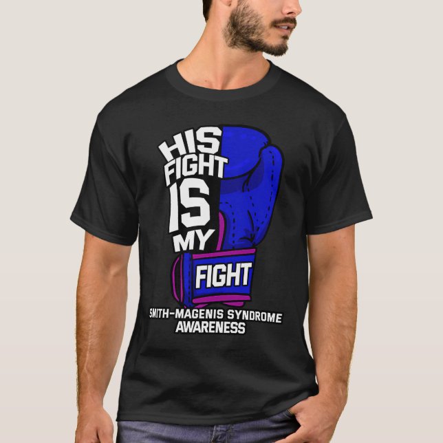 T-shirt Son Combat Est Mon Combat Smithu2013Magenis Syndro (Devant)