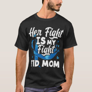 T-shirt Son combat est mon combat T1D Maman Connaissance d