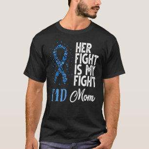 T-shirt Son combat est mon combat T1D Maman Connaissance d