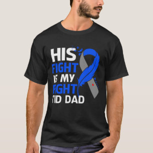 T-shirt Son Combat Est Mon Combat T1D Papa Type 1 Diabète